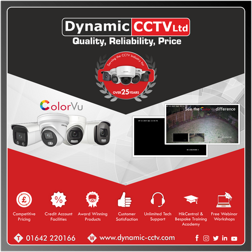 Hikvision ColorVu Cameras stocked by Dynamic CCTV